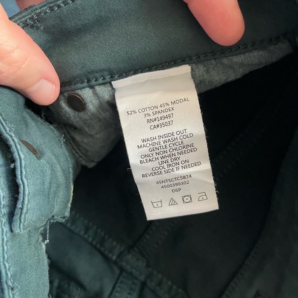 Joe’s Jeans the Charlie high rise skinny ankle coated modal blend green size 27 - Picture 5 of 10